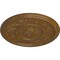 Ekena Millwork Tyrone Ceiling Medallion (Fits Canopies up to 6 3/4"), 16 1/8"OD x 3/4"P, Smokey Topaz Crackle CM16TYSTC - alternate 4